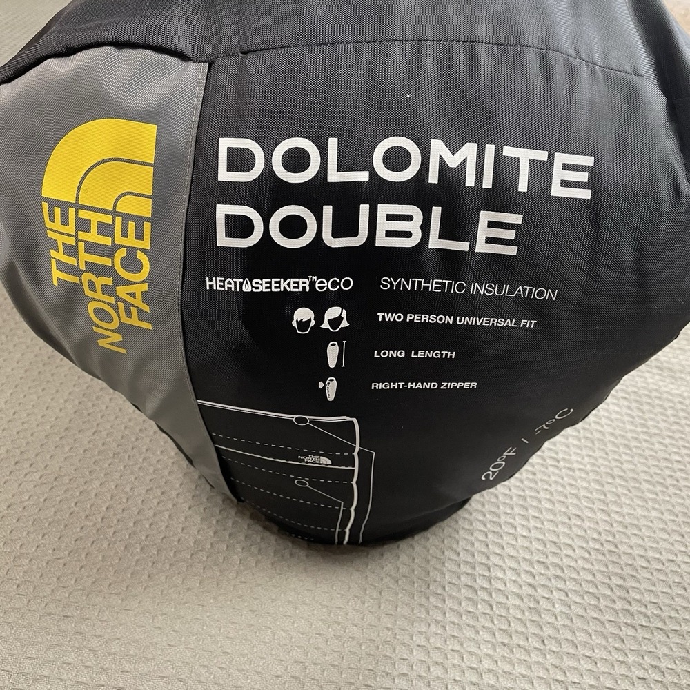 North Face Dolomite Double Sleeping Bag Long Length Heatseeker Eco Blue